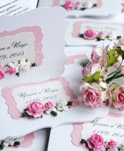 Приглашения на свадьбу с цветами